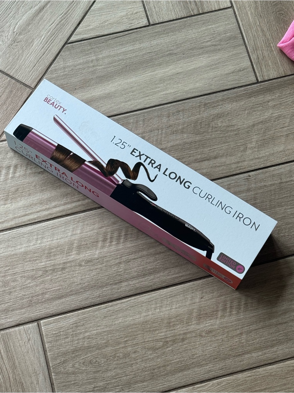 Extra Long 1.25" Curling Iron in Pink - Women Accessories Hair Tool